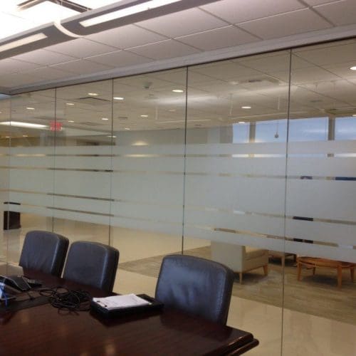 Glass Wall Conference Room with Frosted Horizon | Glass Wall Systems Gallery | Interior Glass Products | Anchor-Ventana Glass
