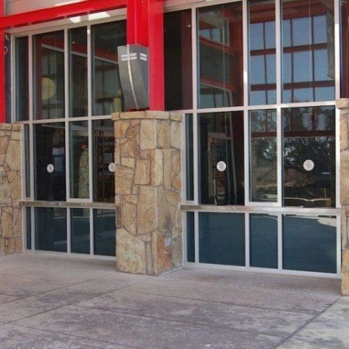 Speaker / Ticket Window | Counter Partitions & Pass-Thru Gallery | Interior Glass Products | Anchor-Ventana Glass