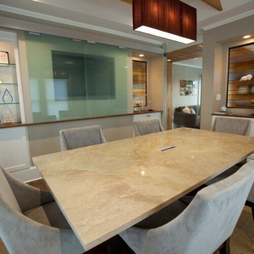 Glass Counter Partitions & Pass-Thru Windows | Anchor-Ventana
